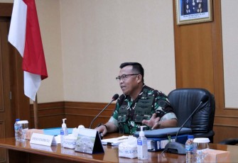 Direng Koharmatau Kolonel Tek Muhammad Zuhdizul saat memimpin rapat, Senin (16/1)