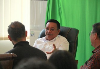 Walikota Bitung saat menerima komunitas eksportir milenial
