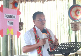 Walikota Bitung saat memberikan sambutan