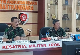 Danlanud Husein Sastranegara Kolonel Pnb I Gusti Putu Setia bersama Tim Wasrik Koopsud I