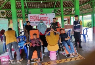 Donor darah di wilayah desa binaan 