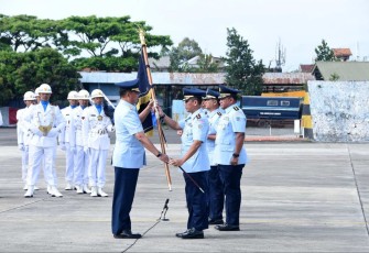 Dankoharmatau Marsda TNI Bambang Triono saat Sertijab Dandepohar 