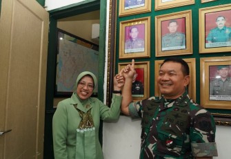 Kasad Jenderal TNI Dudung Abdurachman bernostalgia di Kodim 0418/Palembang