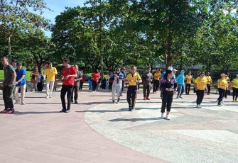 Olahraga bersama TNI Polri 