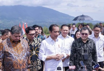 Presiden Joko Widodo meresmikan Kawasan Ekonomi Khusus (KEK) Lido, di Kabupaten Bogor, Provinsi Jawa Barat, pada Jumat, 31 Maret 2023.
