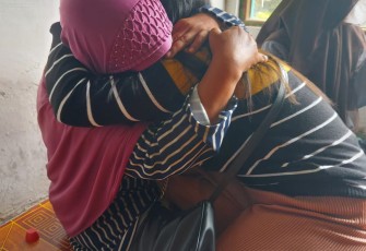 Ibu dan anak saat dipertemukan