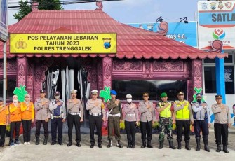 Pos pengamanan lebaran di Agropark