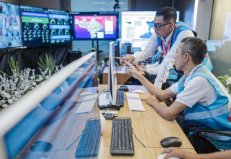 Ilustrasi ruangan kontrol listrik