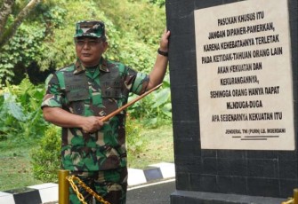 Danrem 064/MY Brigjen TNI Tatang Subarna bernostalgia di Group 1 Kopassus Serang,  Kamis (4)5)