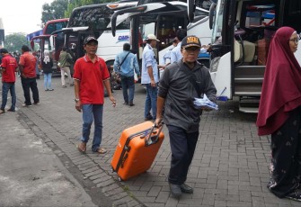 Ilustrasi arus mudik lebaran 2023