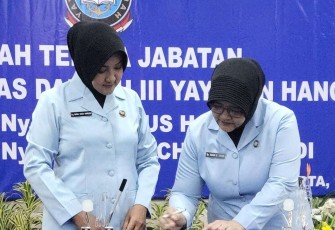 Pelantikan Ny. Insani Racmad Jayadi Jadi Angwasda III 