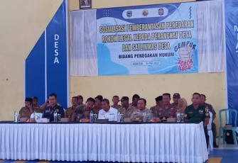 Sosialisasi Rokok Ilegal Wilayah Desa Binaan 