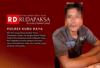 Pelaku Rudapaksa Pelajar di Kubu Raya Kalbar 