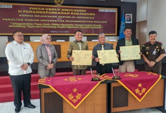 Komisi Kejaksaan RI MoU dengan Universitas Muhammadiyah Malang, Kamis (8/6)