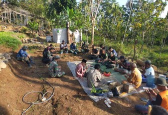 Doa bersama dan selamatan di lokasi TMMD ke 117 Kodim 0803/Madiun 