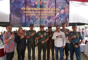 Danrem 071 Wijayakusuma Kolonel Czi Mohammad Andhy Kusuma saat peresmian TNI Manunggal Air di Cilacap 
