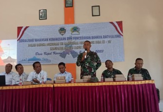 Sosialisasi Cegah Tangkal Radikalisme di Lokasi TMMD ke 117 Kodim 0803/Madiun