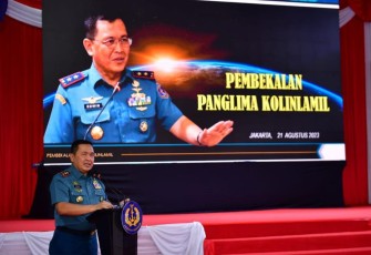 Pembekalan Pangkolinlamil kepada Paskibraka Nasional 2023