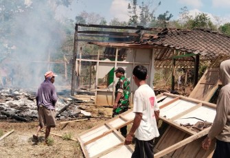 Bantu Warga Alami Musibah Kebakaran Wilayah Desa Binaan