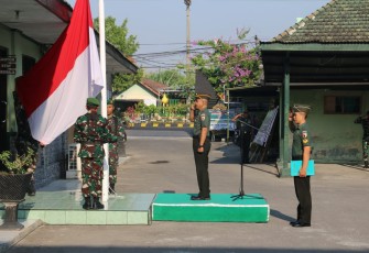 Upacara bendera prajurit Kodim 0803/Madiun