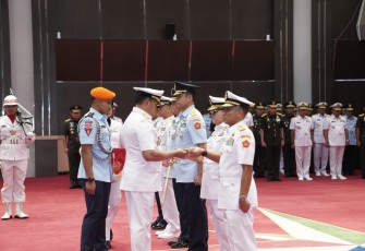 Panglima TNI saat Pimpin Sertijab Tiga Jabatan Strategis TNI