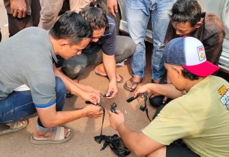 Barang bukti narkoba di TKP