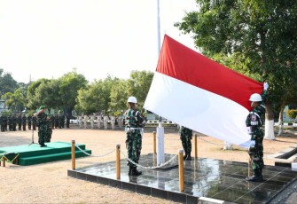 Upacara bendera prajurit Kodim 0802/Ponorogo 