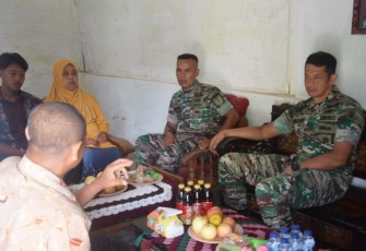 Anjangsana ke Rumah Serda Sutrisno 