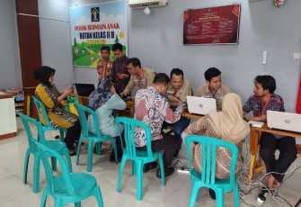 Rekam data digital warga binaan dan pegawai rutan Pandeglang, Jum'at (1/12)