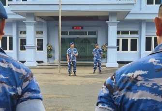 Apel pagi prajurit Koharmatau di Bandung, Senin (18/12)