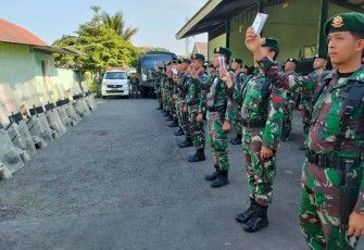 Apel Kesiapsiagaan Pemilu dan Pilkada Prajurit Menarmed 2 Kostrad, Jum'at (22/12)