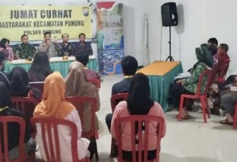 Jum'at Curhat di wilayah desa binaan