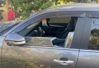 Mobil korban pencurian dirusak pelaku