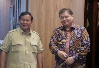 Prabowo Subianto dan Airlangga Hartarto 