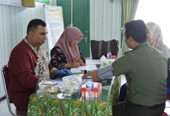Pemeriksaan kesehatan prajurit Kodim Kutai Kartanegara 