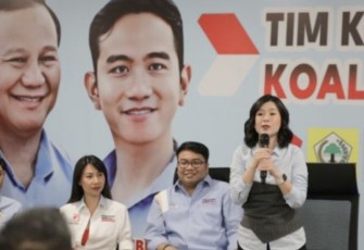 Wakil Ketua TKN Prabowo-Gibran, Grace Natalie di acara Townhall Muda CUAN (Cipta Untuk Aksi Nyata) yang diselenggarakan TKN Golf Muda di Rumah Besar Relawan Prabowo 08, Jakarta, Kamis (21/12)