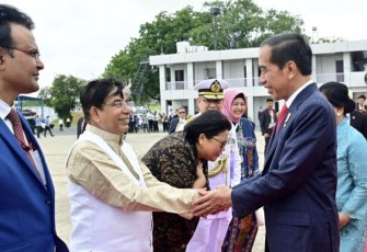 Presiden Joko Widodo dan Ibu Iriana Joko Widodo bertolak kembali ke Tanah Air melalui Air Force Station (AFS) Palam, New Delhi, India, pada Minggu sore, 10 September 2023.