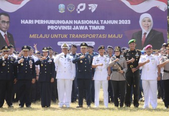 Upacara Harhubnas ke-52 Provinsi Jatim
