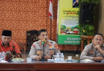 Kapolres Kepahiang saat memberikan sambutan
