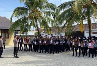 Polres Pesibar saat Umumkan Hasil Pemeriksaan Administrasi Tahap 1 Penerimaan POLRI