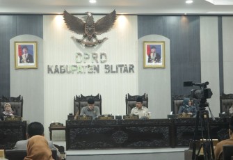 Situasi Rapat Paripurna DPRD Kabupaten Blitar, 5 Juni 2023.