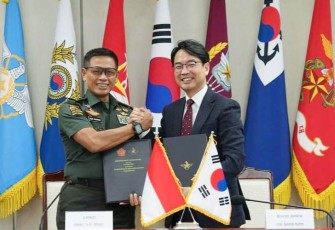 Penandatanganan Memorandum of Understanding United Nations Peacekeeping Operations (MOU UN PKO) antara TNI dan ROKAF bertempat di Kementerian Pertahanan Republik Korea