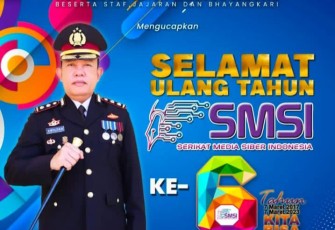 Banner ucapan Kapolres Lebong