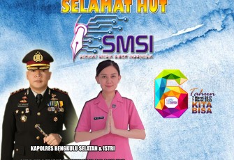 Banner ucapan Kapolres Bengkulu Selatan