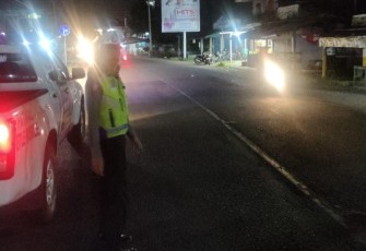 Polres Bengkulu Tengah Saat Gelar Patroli Blue Light