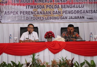 Itwasda Polda Bengkulu Lakukan Audit Kinerja Tahap I di Polres Lebong dan Polsek Jajaran