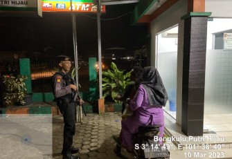  Polsek Putri Hijau Saat Patroli Malam