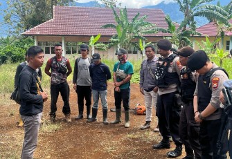 Cegah Konflik, Polres Lebong Lakukan Pengamanan Pembersihan Lahan Dibawah Jalur Transmisi SUTT