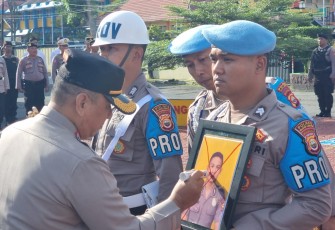 Upacara PTDH Personil Polres Rejang Lebong 