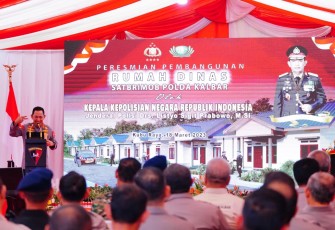 Kapolri Resmikan Pembangunan Asrama Brimob Polda Kalimantan Barat 